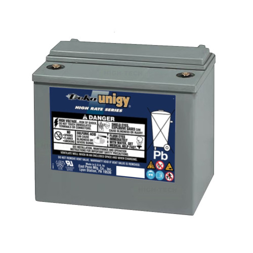 Deka Unigy U1HR1500 12V 119W high rate top terminal AGM UPS battery