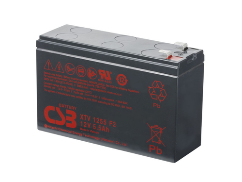 CSB XTV1255F2 12V 5.5AH AGM Deep Cycle Extreme Temperature Battery