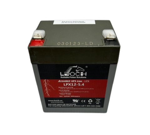 Leoch LPX12-5.4FR 12V 5.01Ah high rate AGM UPS battery with T1 terminals