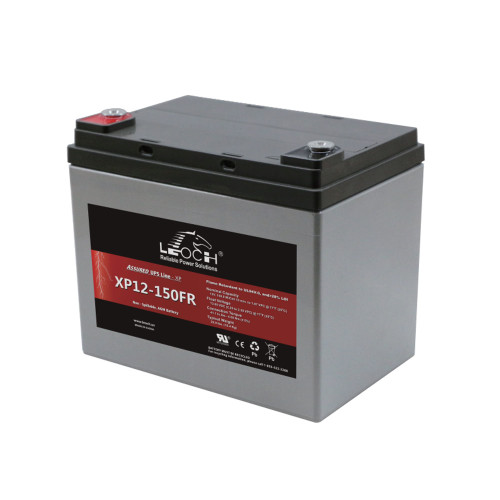 Leoch XP12-150FR 12V 150 W per cell high rate AGM UPS battery, 35Ah, M6 terminals, UL 94 V-0 case