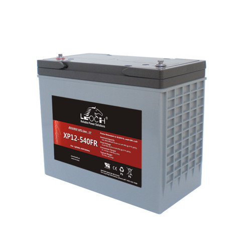 Leoch XP12-540FR 12V 540 W per cell high rate AGM UPS battery, 155Ah, M6 terminals, tall 10.9 inch case
