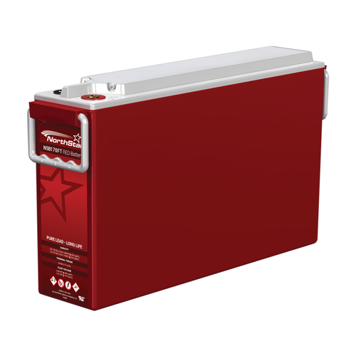 NorthStar NSB170FT RED 12V 170Ah thin plate pure lead AGM front terminal telecom battery, long float life build