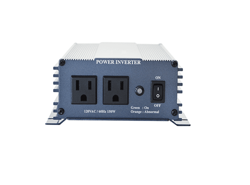 PST-150-12 front panel with two ground-fault protected outlets