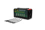 5 bank battery charger from Deltran with its output leads and clamps