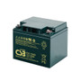 CSB EVX12400 12V 40Ah deep cycle AGM battery, group M40, I2 threaded insert