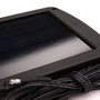 Solar battery tender 021-1171 mounted on a vehicle windshield with suction cups