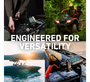 Charge N Start 030-7020-WH in use on a motorcycle, an ATV on a trail, a boat at sunset and a car battery under the hood