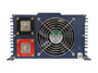 PST-3000-12 rear panel with DC input studs, hardwire terminal block and cooling fan