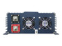 PST-2000-12 rear panel with DC input studs, hardwire terminal block and fans