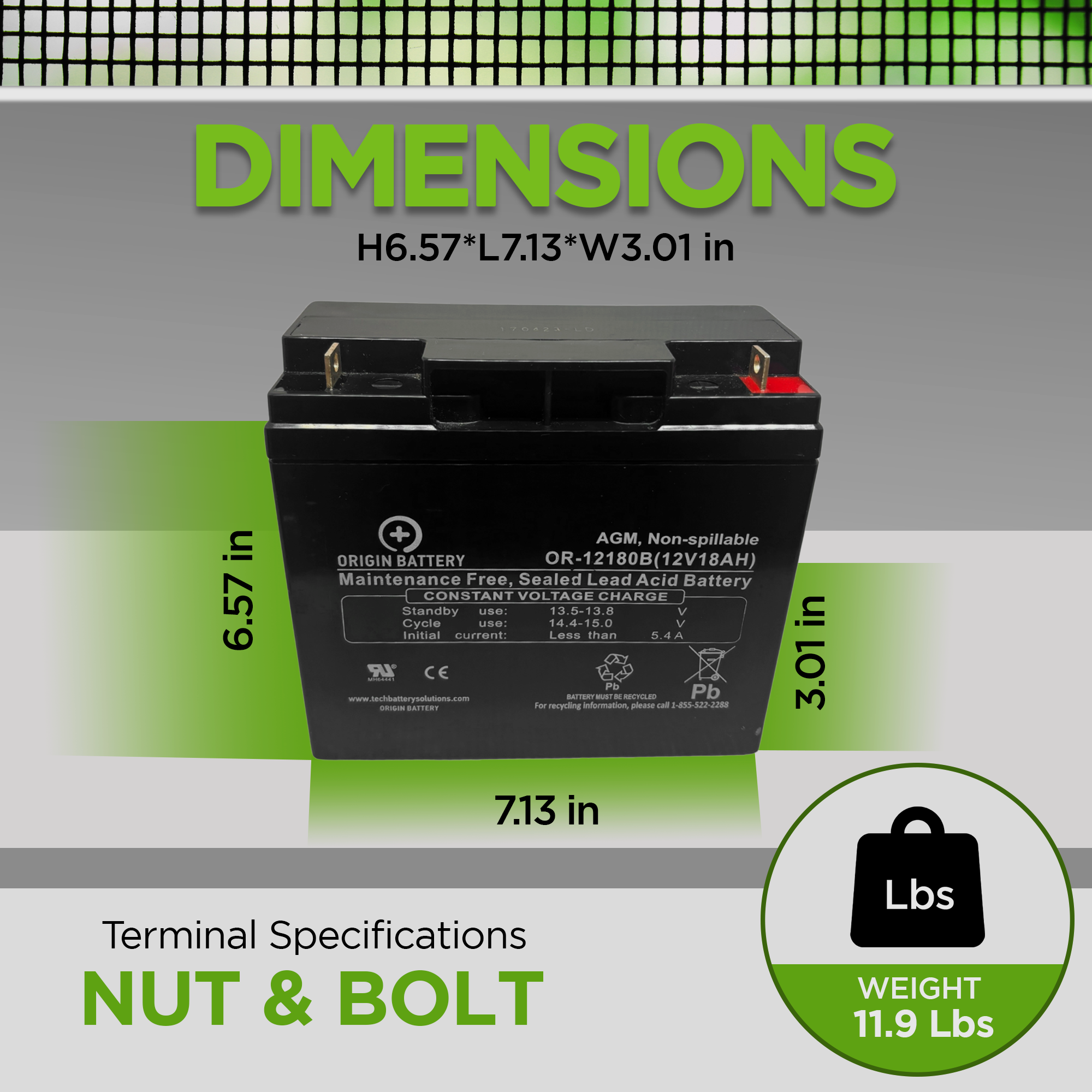 Tempest TR17-12 Battery Replacement