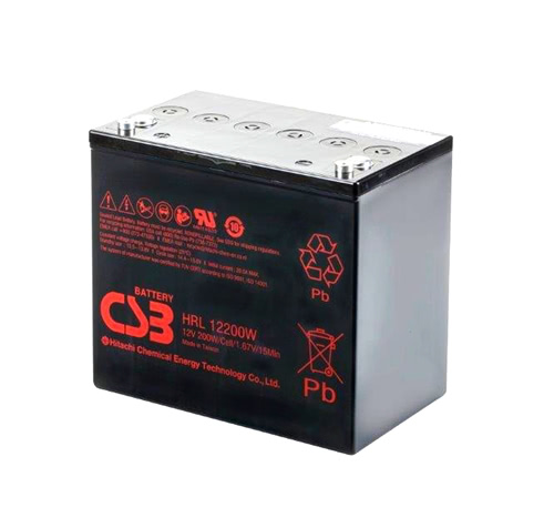 CSB HRL12200WFR 12V High Rate AGM VRLA Battery 215W