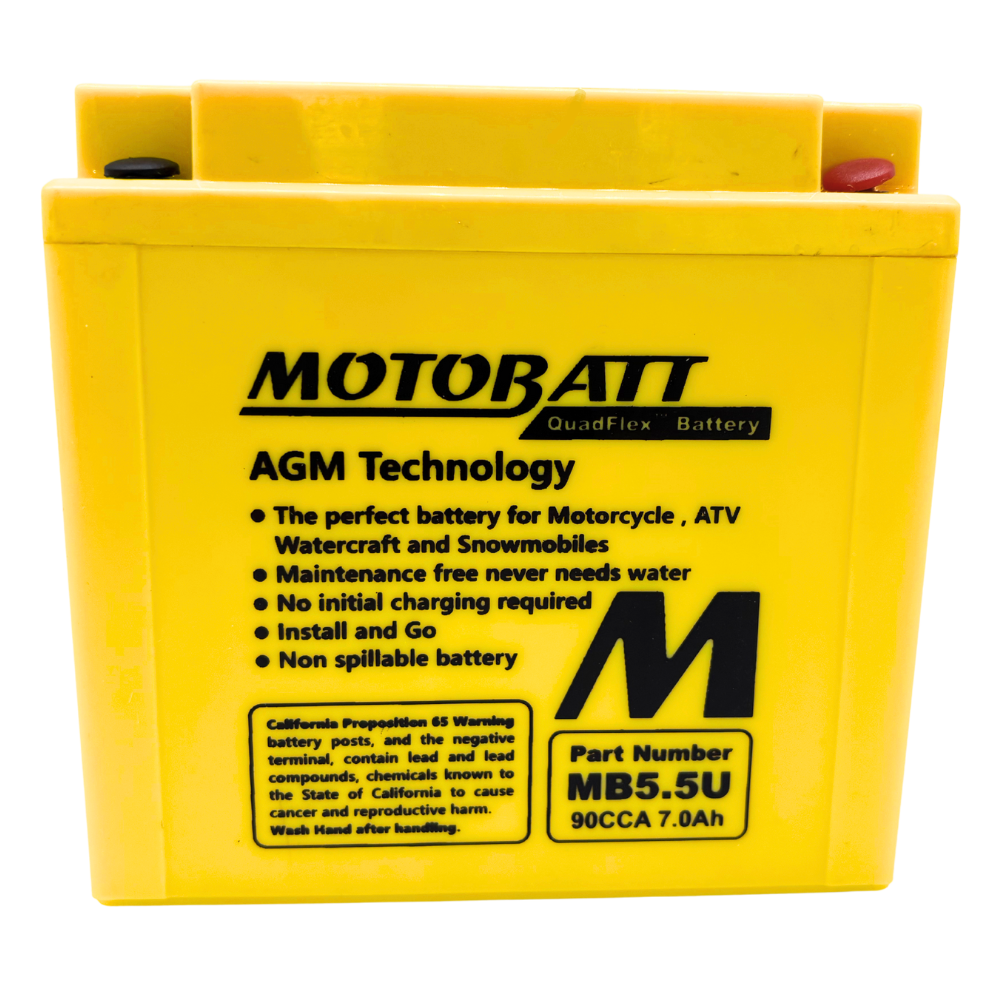 Gilera RTX Kick-Start 200CC Battery | 12V 90CCA AGM | MB5.5U