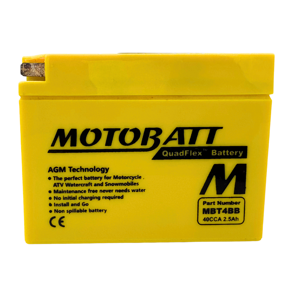 Motobatt 12V 2AH Battery | 40CCA AGM | MBT4BB