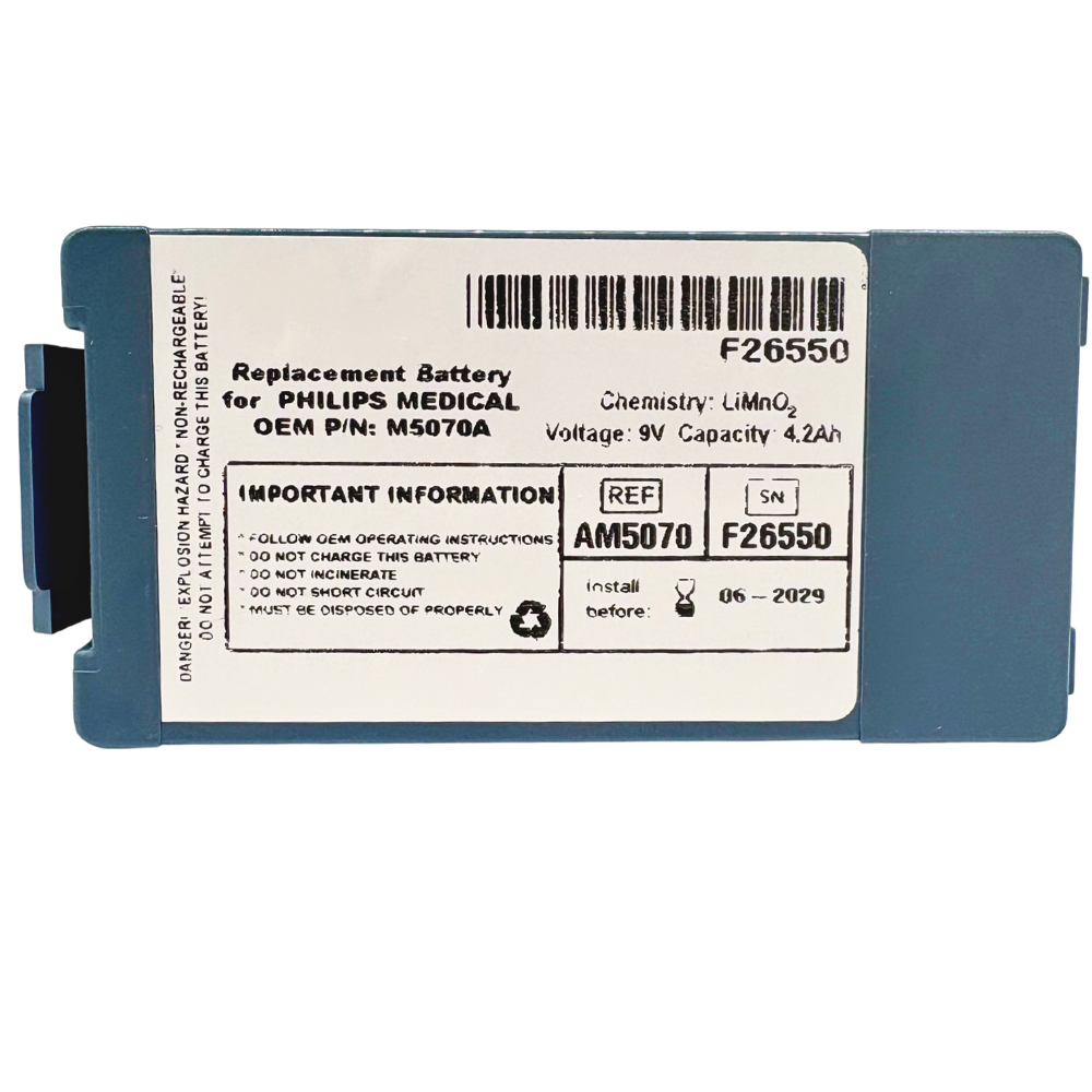 AED M5070A Battery Replacement - Fits M5066A, M5068A AED M5070A Battery Replacement - Fits M5066A, M5068A