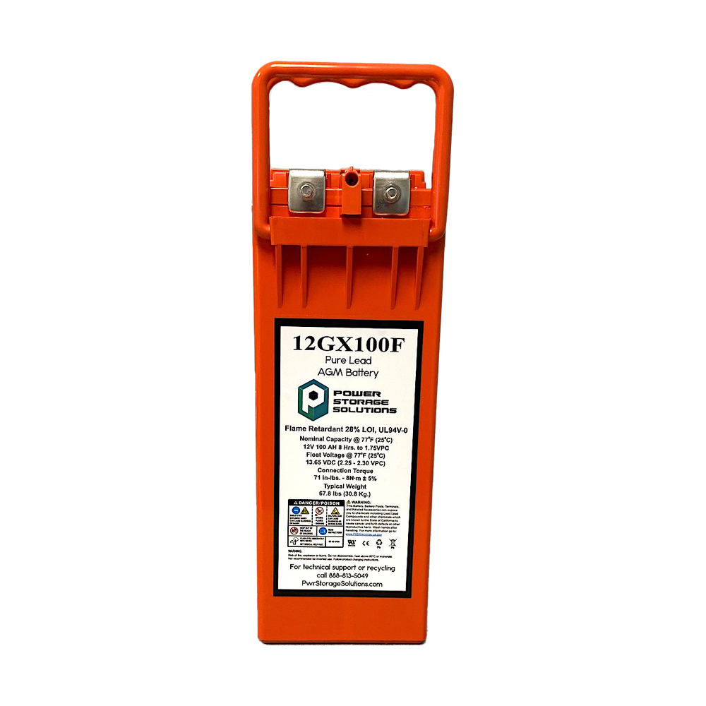Power Storage 12GX100F Pure Lead Front Access Telecom Battery