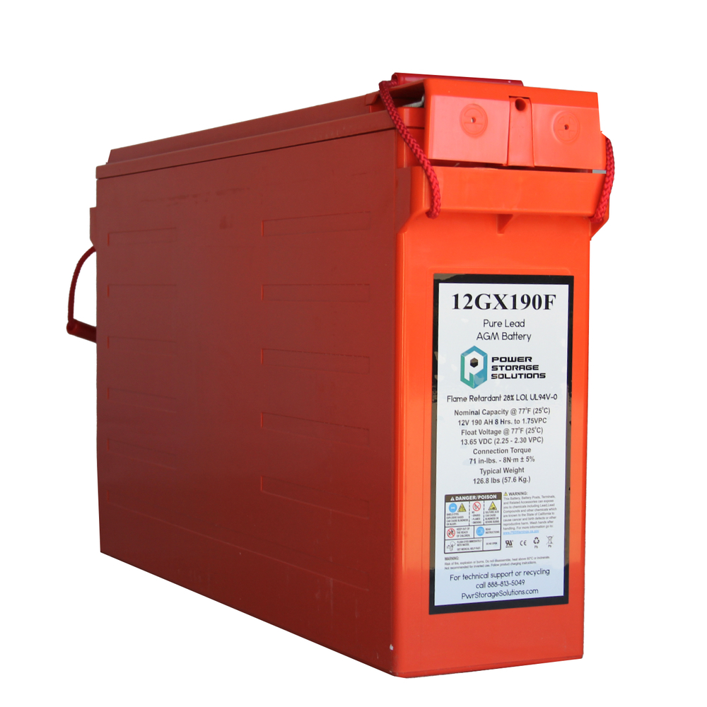 Power Storage 12GX190F Pure Lead Front Access Telecom Battery
