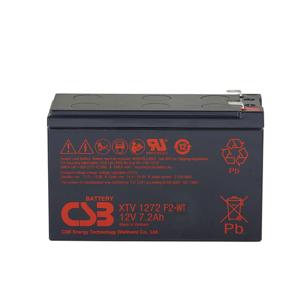 CSB XTV1272F2-WT 12V AGM Wind Turbine Battery - Extreme Temperature VRLA