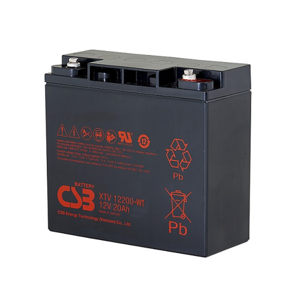 CSB XTV 12200-WT 12V 20AH AGM Wind Turbine Battery - Extreme Temperature