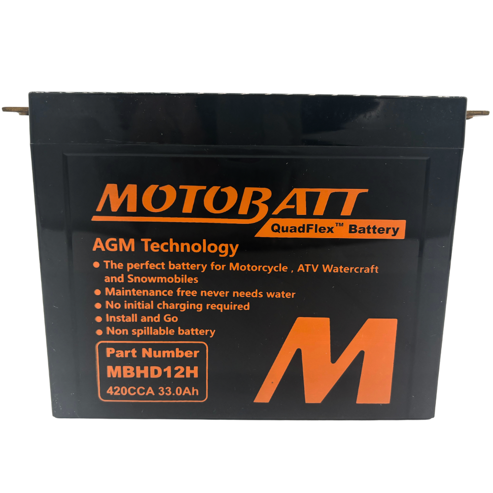 Harley Davidson XLH Sportster Electric Start 1967-1978 Battery | 12V 420CCA AGM | MBHD12H