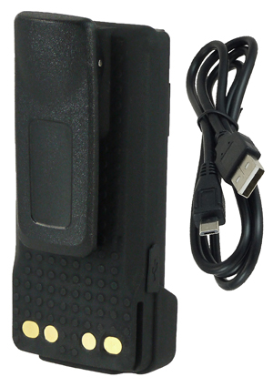 Motorola XPR3500 Battery - 7.4V / 2600 mAh / Li-Ion / USB charging port