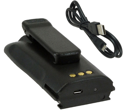 Motorola CP200d Battery - 7.4V / 2600 mAh / Li-Ion / USB charging port