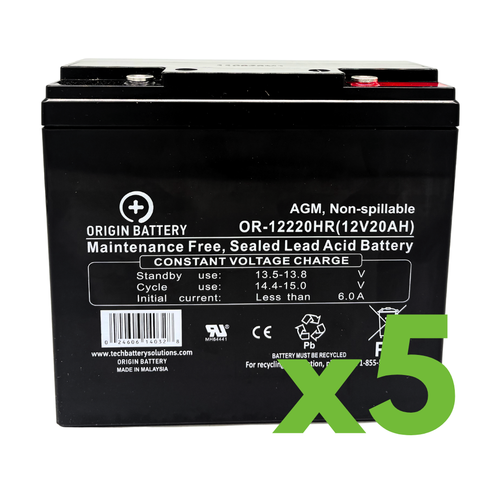 ZVGREEN SN-4L Electric 4-Wheel Mobility Scooter Battery Replacement Kit