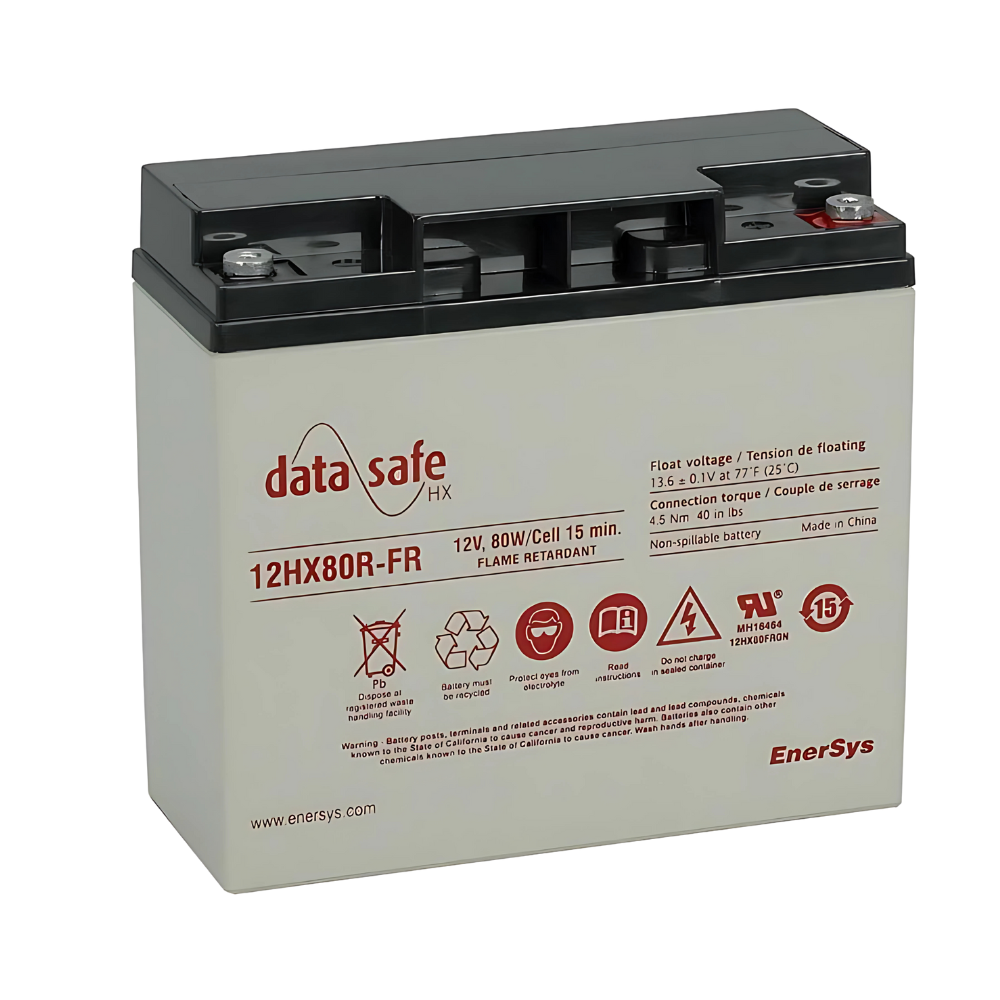 EnerSys DataSafe 12HX80R-FR 12V 80W UPS Battery - High Rate VRLA