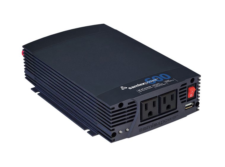 Samlex NTX-600-12 600 Watt Pure Sine Wave Inverter, 12V, USB Charging Port
