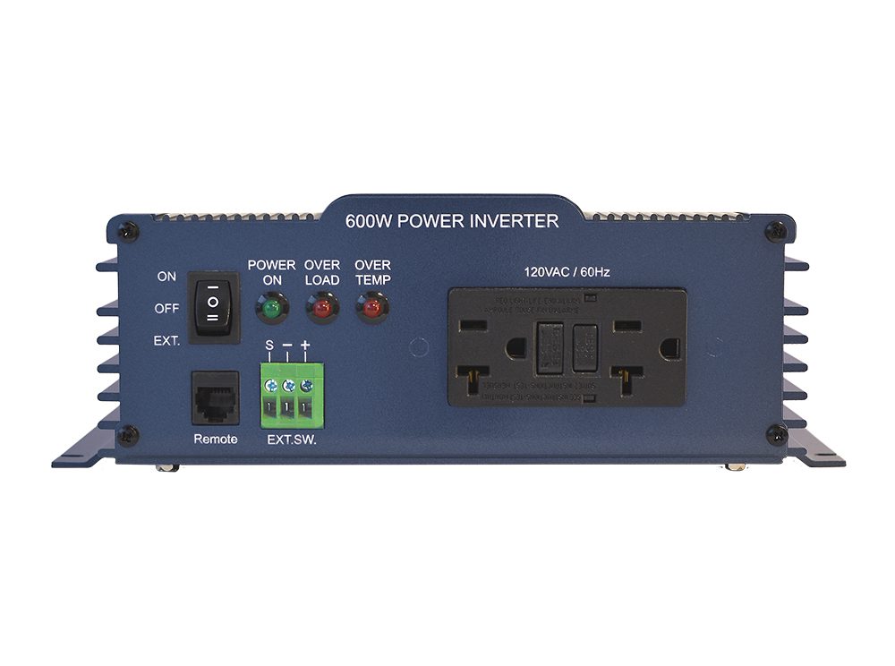 Samlex PST-600-24 600 Watt Pure Sine Wave Inverter, 24V, Dual GFCI Outlets