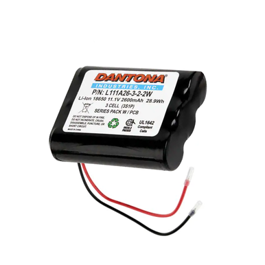 Three Cell Lithium Pack - 11.1V 2600 mAh, L111A26-3-2-3WA3