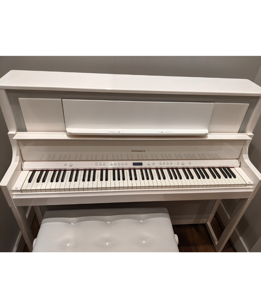 Roland LX708 Digital Upright Piano | White Polish | SN: Z5L0344