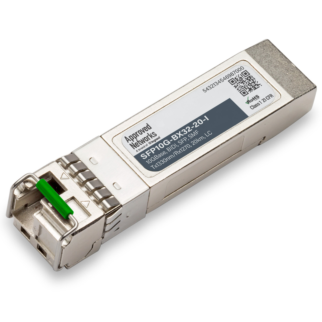 10GBASE-BX20-D BiDi SFP+ SMF 1330nm-TX/1270nm-RX 10-20km DDM Transceiver