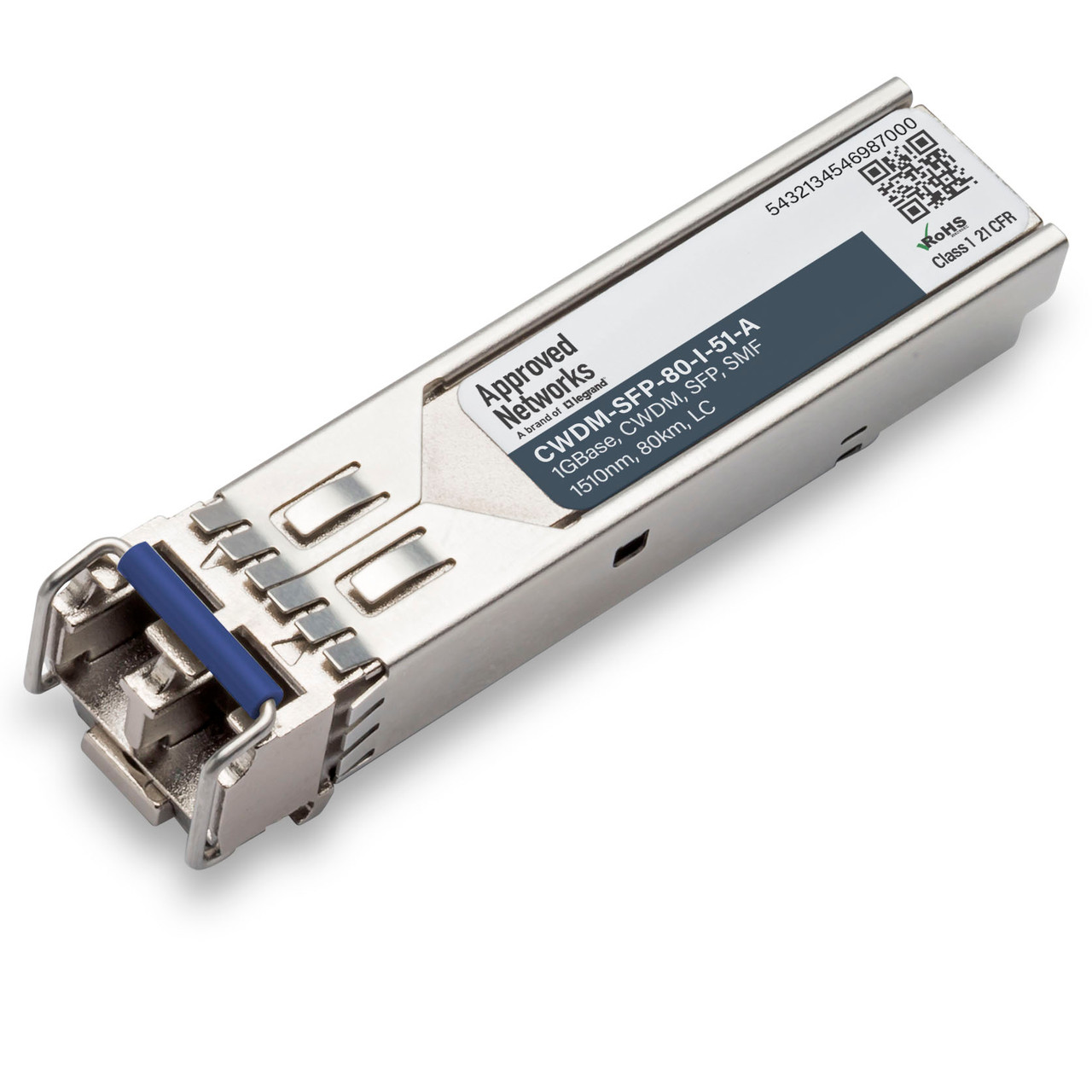 1000BASE-ZX デュプレックス 1.25G 1590nm 80km DOM CWDM SFP