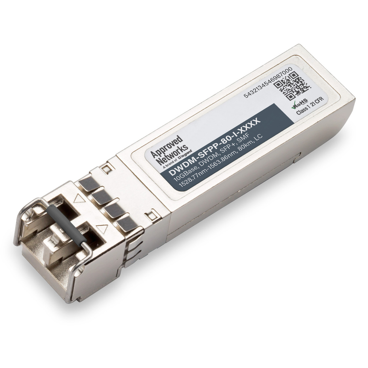 10GB DWDM SFP+ 1528.77-1563.86nm 80km DDM LC SMF Transceiver Module