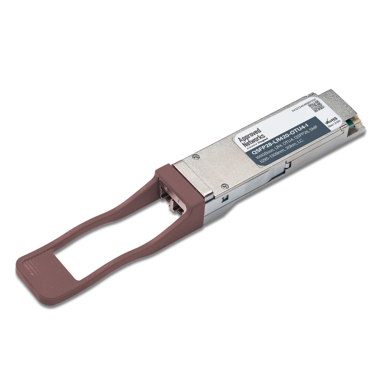 100GBASE-LR4 QSFP28 OTU4 Dual Rate SMF 20km DDM Transceiver