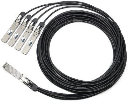 800GBase-ACC OSFP Finned Top to 4x 200G OSFP Flat Top Breakout (Active Twinax Copper, PVC, CMIS 5.2, InfiniBand HDR & Ethernet) Active Copper Cable, xm