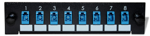 8 Port, 8 Simplex Fiber Single-mode LGX style adapter plate (LC)