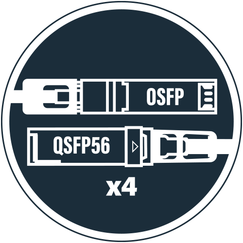 OSFP to QSFP56x4