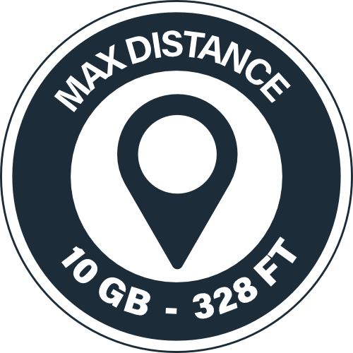 10Gb 328ft maximum distance