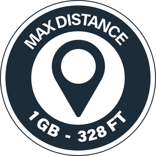 1Gb 328ft maximum distance