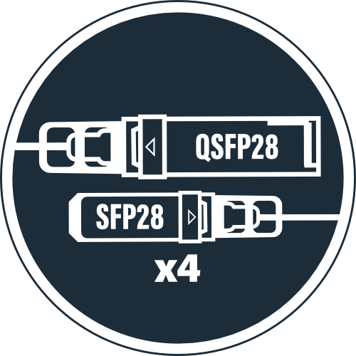 QSFP28 to 4 x SFP28