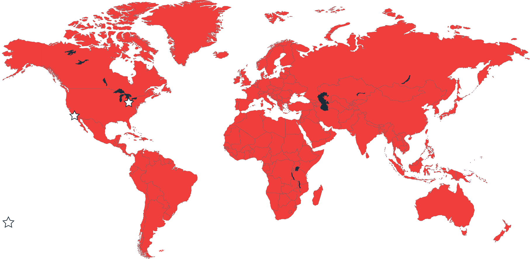 Approved Networks lab and production facilities map