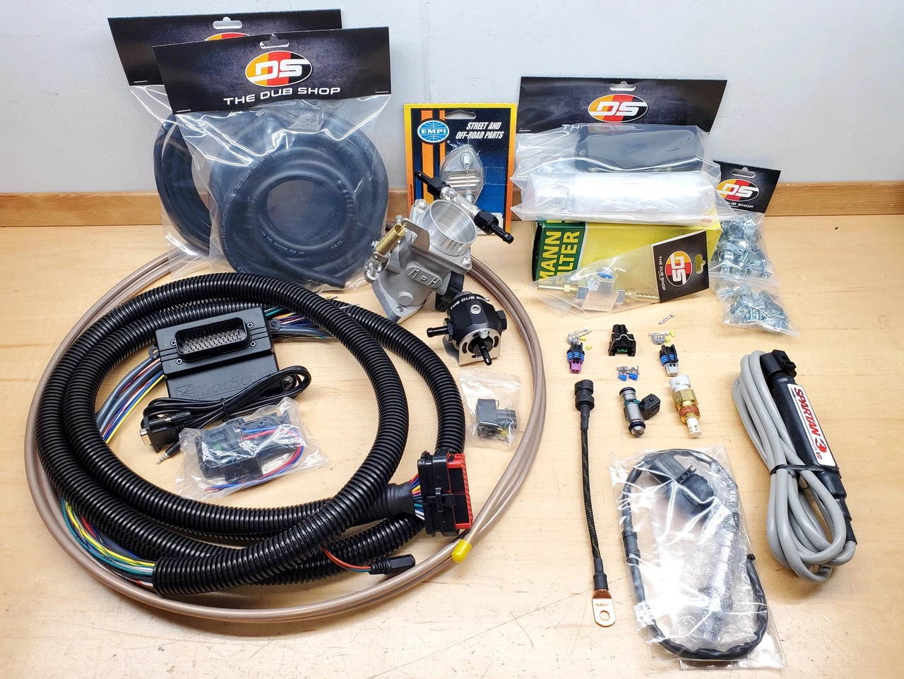 Single Throttle Body Fuel Injection Package with Ignition for Type 1 Turbo