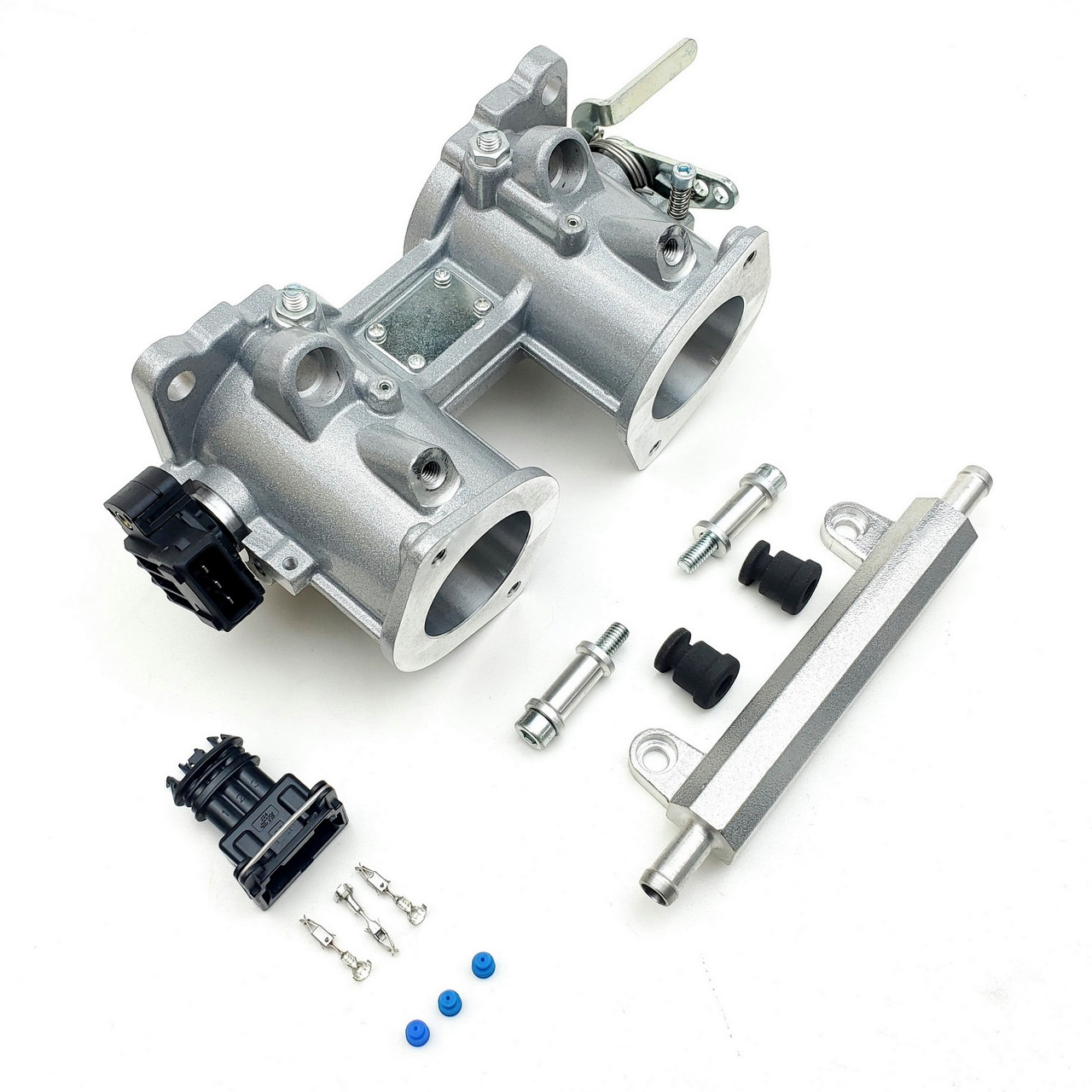ThrottleWorks ユーテリィティベスト Universal 40mm Side Draft Throttle Body with DCOE Top Flange