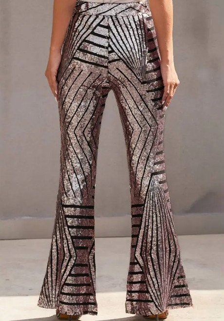 Trick the Night Gray Tone Sequins Pants