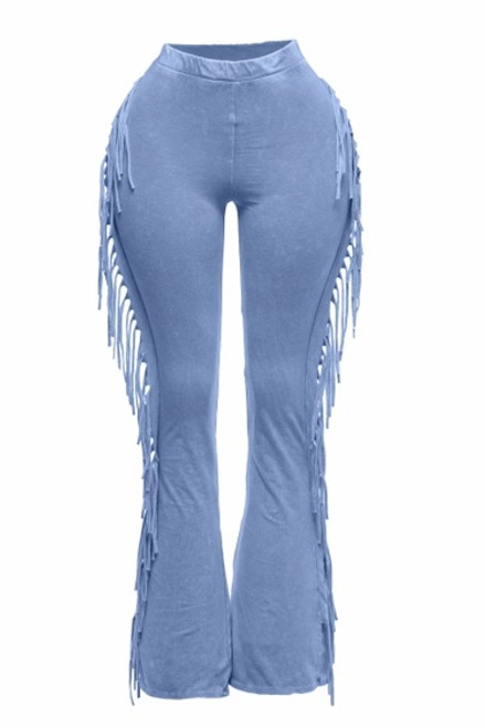 Fringe Mineral Denim Wash Pants