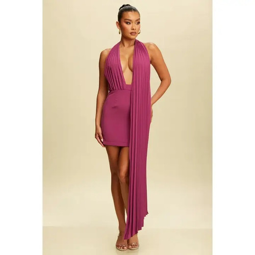 Trick of Temptation Draped Mini Dress