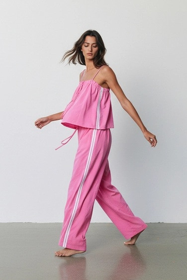 Cotton Camisole Wide Leg Set