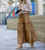 Camel Maxi tiered skirt
