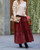 Rust Maxi tiered skirt